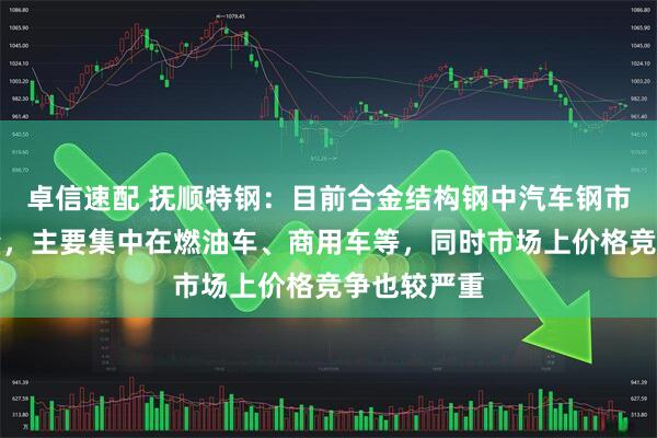 卓信速配 抚顺特钢：目前合金结构钢中汽车钢市场仍在减量，主要集中在燃油车、商用车等，同时市场上价格竞争也较严重