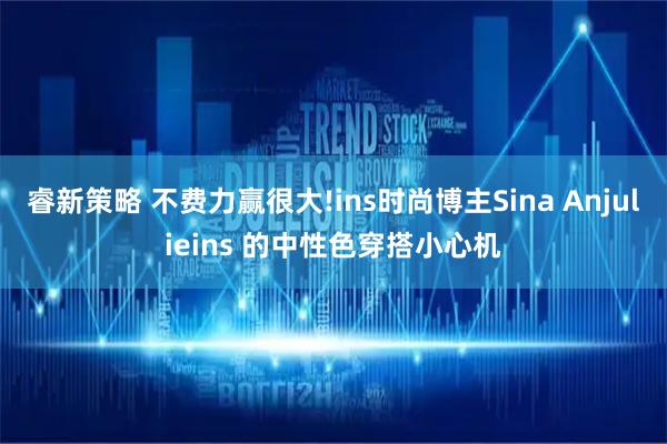 睿新策略 不费力赢很大!ins时尚博主Sina Anjulieins 的中性色穿搭小心机